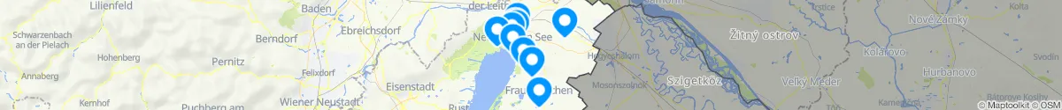 Map view for Pharmacies emergency services nearby Weiden am See (Neusiedl am See, Burgenland)